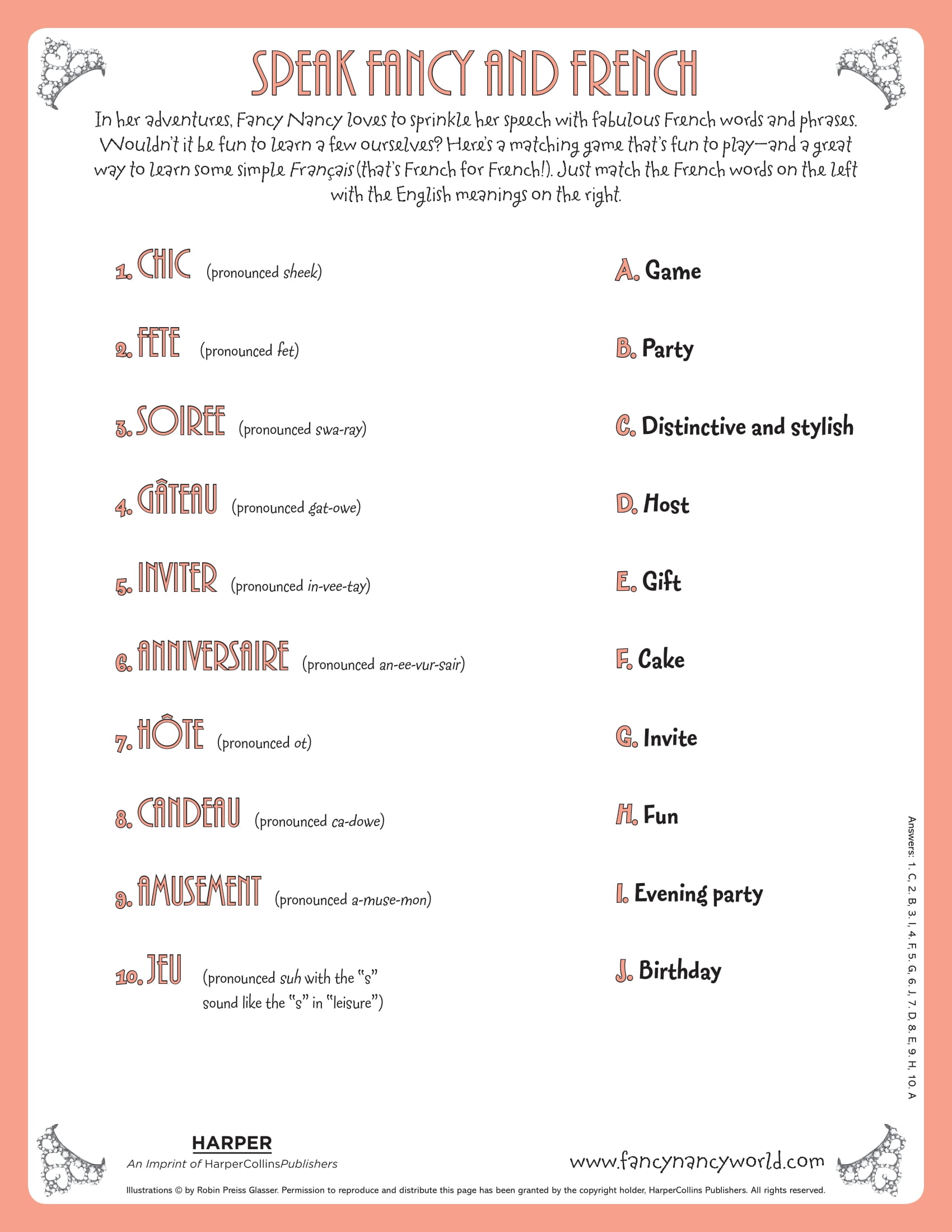 Speak Fancy and French