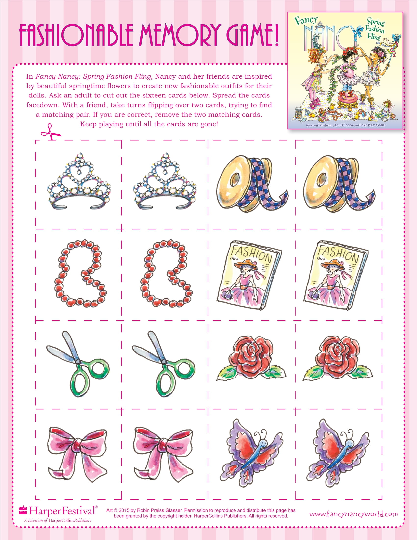 Fashionable Memory Game