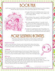 Nancy Clancy, Super Sleuth Classroom Guide